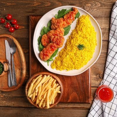 وجبة ريزو بصوص تشلي حار